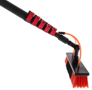 Solar Panel Rotating Cleaning Brush Water Fed Pole Aluminum Telescopic Extendable Pole Factory Cleaning System