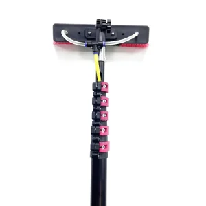 Solar Panels Cleaning Brush Water Fed Wide Window Cleaner With Rod Window Cleaning Equipment