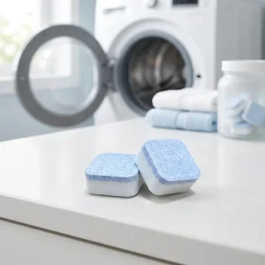 Solid Eco Friendly Washing Machine Cleaner Detergent Deep Clean Front Top Load Washers Safe Removes Hair Odors Dander