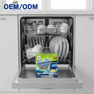 Solid Effervescent Eco Friendly Dishwashing Cleaner Tablet for Powerful Oil Removal