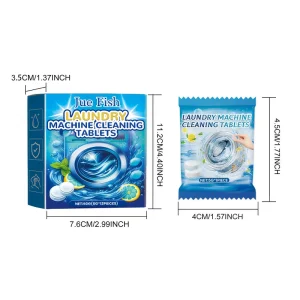 Solid Effervescent Washing Machine Cleaning Tablets Odor and Tank Stain Remover