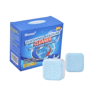 Solid Effervescent Washing Machine Detergent Tablets, 50%-80% Ingredients