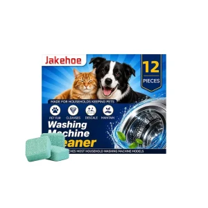 Solid Washing Machine Cleaner Household Drum and Agitator Washer Cleaning Descaling Pet Hair and Lint Care Tablets