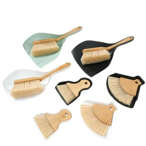 Solid Wood Handle Set of Brushes for Table Cleaning Dust Removal and Bed Brushing