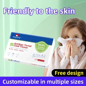 Soothing Lotion Facial Tissues for Sensitive Skin Gentle Tissues for Nose During Cold Winter Season