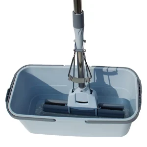 Space Saving Vertical Mop Bucket Set Detachable Mop Head Wet Dry Use for Kitchen Bathroom Household Mop Set