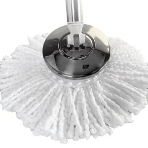 Spin Mop Replacement Head with Telescopic Handle Microfiber Mop Dual Drive Design for Floor Cleaning