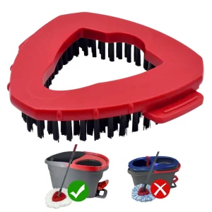 Spin Mop Scrub Brush Head Floor Scrubber Hard Bristle Reusable Deep Cleaning Brush for Bathroom Kitchen Tub Wood and Tile