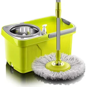 Spinning Mop Set with Bucket and Drain Hole