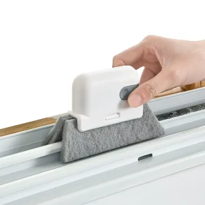 Sponge Window and Door 2-in-1 Cleaning Tool with Detachable Nylon Bristles