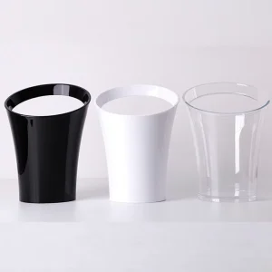 Spot Plastic Single Handle Champagne Bucket Bar Slanted Lift Slanted Mouth Plastic Ice Bucket KTV Anti Drop Transparent