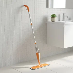 Spray Mop with Aluminum Extendable Pole 360-Degree Swivel Head Mist Spray Wet/Dry Floor Mop