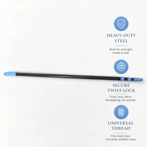 Spray Paint PVC Coated Metal Handle Adjustable Inner Twist Lock Mechanism Telescopic Extension Pole for Cleaning Tools