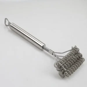 Spring Wire Grill Brush with Rustproof Stainless Steel Wire for BBQ and Outdoor Grilling