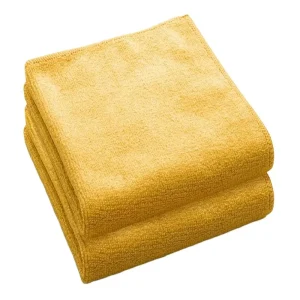 Square 40*40cm 300gsm Microfiber High Water Absorption Cleaning Cloth Warp Knitted Kitchen Car Towel