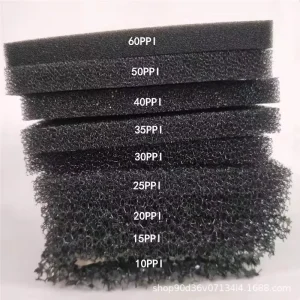 Square Cotton Polyurethane Filter Manufacturer-Supplied Activated Carbon Dustproof Sponge Scouring Pads