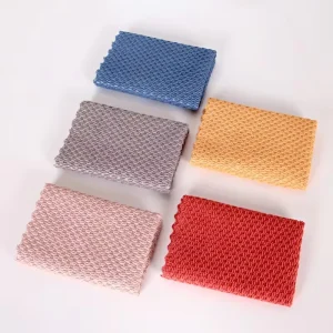 Square Kitchen Cleaning Cloth Ultra Fine Fiber Reusable Multi Functional Thickened Scouring Pad
