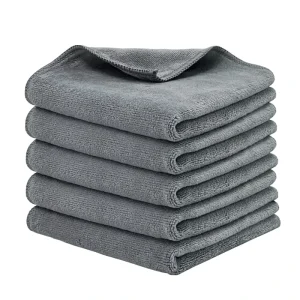 Square Microfiber Weft Towels Highly Absorbent Quick-Drying Lightweight Reusable Lint-Free Kitchen Cleaning Cloth