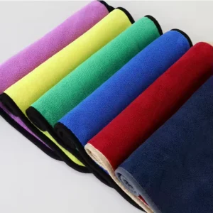 Square Reusable Microfiber Cleaning Towels Soft Quick-Drying for Car Detailing Home Kitchen and Table