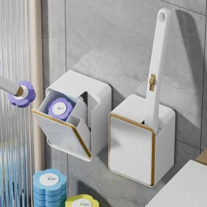 Square Wall-Mounted Disposable Toilet Cleaning Brush