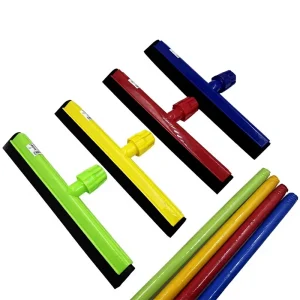 Squeegee Scrubbing Brush Floor Cleaning Squeegee with Handle
