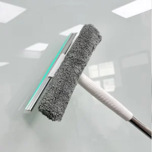 Squeegee Window Tool 2 in 1 Rotatable Extension Pole Telescopic Home Use Window Washing Squeegee Pole Window Cleaner