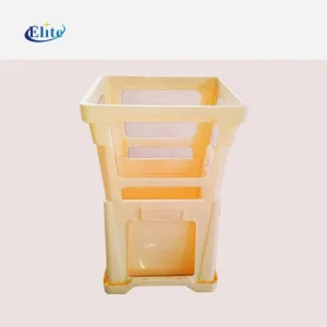 Stackable Plastic Flower Bucket Heavy Duty Pail with Reinforced Rim for Secure Stacking and Long Life