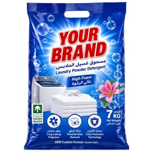 Stain Removal Laundry Detergent Heavy-Duty Whitening Washing Powder Saudi Middle East Bulk
