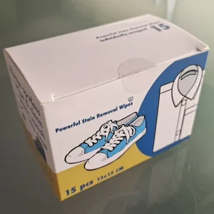 Stain Removal Wipes Multi-Use Shoe & Clothing Cleaner No Rinse Disposable Soft Wipes for Daily & Travel Use