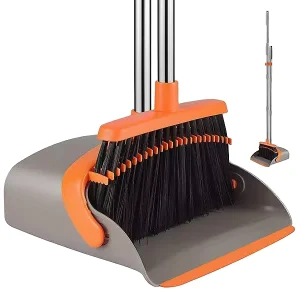 Stainless Steel Brooms Pp Dustpans Set Durable Broom With Dustpan Brush for Efficient Floor Cleaning