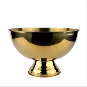 Stainless Steel Decorative Champagne Bin Cooler Ice Bucket Wedding Ice Bucket Metal Punch Bowl