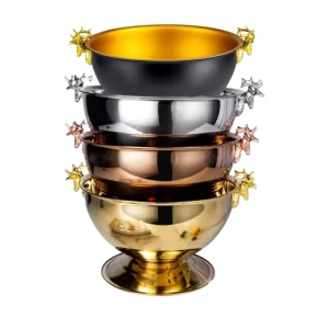 Stainless Steel Deer Head 13.5L Ice Bucket Beverage Tub Beer Champagne Wine Cooling Basin for Party