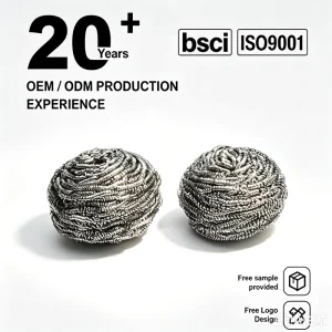 Stainless Steel Dish Scourer Metal Cleaning Ball Sponge Scouring Pad