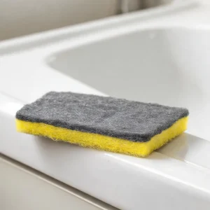 Stainless Steel Heavy-Duty Sponge Scrubber Steel Wool Non-Scratch UV-Resistant Glass Scouring Pad