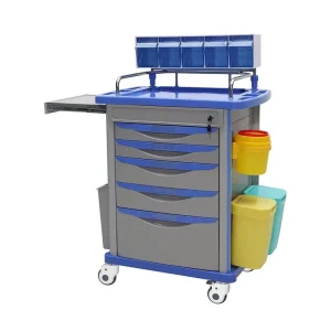 Stainless Steel Hospital Nursing Trolley Medical Utility Cart in Nigeria Hospital Use