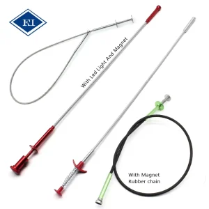 Stainless Steel Magnetic Sewer Dredging Tool Drain Hook Wire Spring Cleaner Hair Clog Remover Sink Dredge OEM ODM