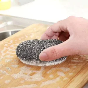 Stainless Steel Mesh Scourer Kitchen Dishwashing Ball for Pots