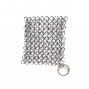 Stainless Steel Scourer Chain Mail Insert Kitchen Cleaner Easy to Clean Long Service Life Waterproof Anti-Ultraviolet