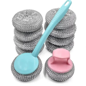 Stainless Steel Scrubbing Scouring Pad Sponge for Kitchen Cleaning