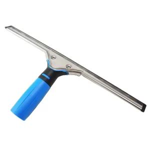 Stainless Steel Shower Window Cleaner Squeegee Glass Wiper for Kitchen Floor Household Use Rubber Wiper Glass