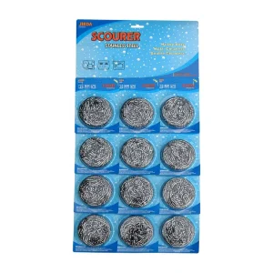 Stainless Steel Sponges and Scouring Pads for Kitchen Dish Cleaning