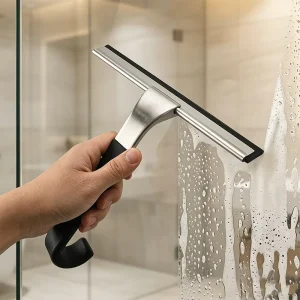 Stainless Steel Tail Hook Wiper Glass Scraper Replacement Blades for Bathroom Window Cleaning Squeegee JustHang Shower Design