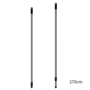 Stainless Steel Telescopic Cleaning Tool Durable Household Commercial Industrial Use Threaded Tip Fit