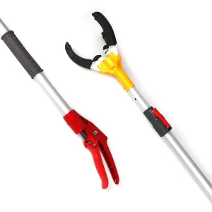 Stainless Steel Telescopic Fruit Picker Rubber Paw Head for Apple Mango Tree Picking