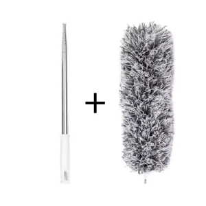 Stainless Steel Telescopic Microfiber Duster with Changeable Head