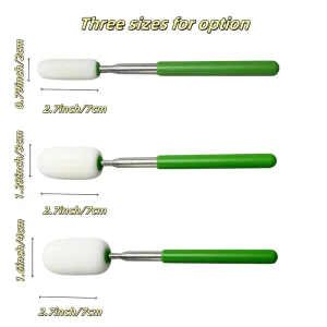 Stainless Steel Telescopic Sponge Clay Water Absorbent Stick Pottery Throwing Replenishment Absorption Auxiliary Cup Clean Brush