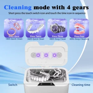 Stainless Steel Ultrasonic Washing Machine Cleaner 980W High Power 40KHz for Deep Cleaning of Parts Jewelry Engines 22L Capacity