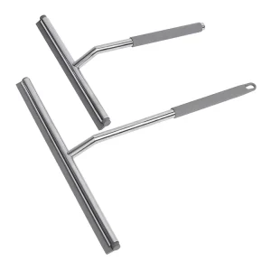 Stainless Steel Window Glass Squeegee Wiper for Bathroom Shower Car Cleaning Squeegees for Shower Doors
