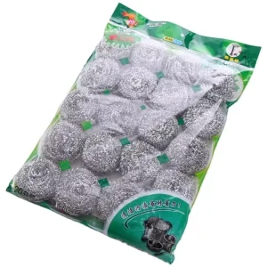 Stainless Steel Wool Scrubber Scouring Pad for Kitchen Cleaning