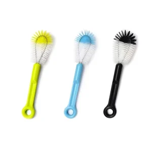 Stainless Steel and Plastic Tube Bottle Cleaning Brush for Household and Glass Bottle Cleaning